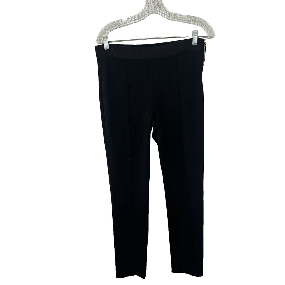 Everlane Pants Womens knit Black slacks Side Zip 8